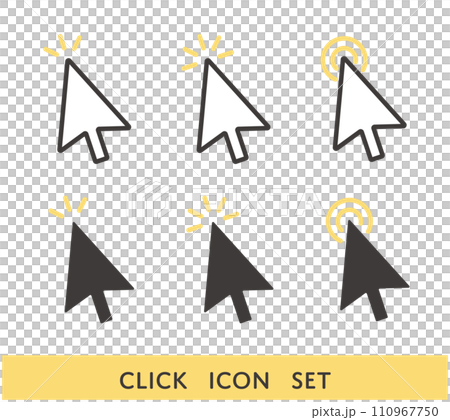 Click icon set 110967750