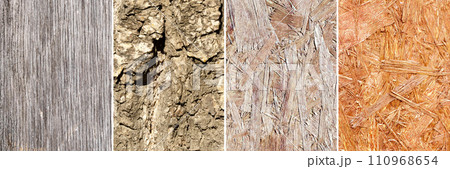 Texture of the tree. The background is old panels. Abstract background, empty template, collage Texture of the tree. The background is old panels. Abstract background, empty template, collage 110968654