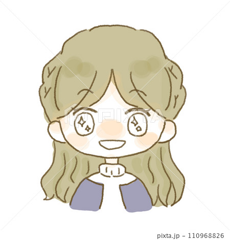 喜ぶ表情を浮かべる女の子 110968826