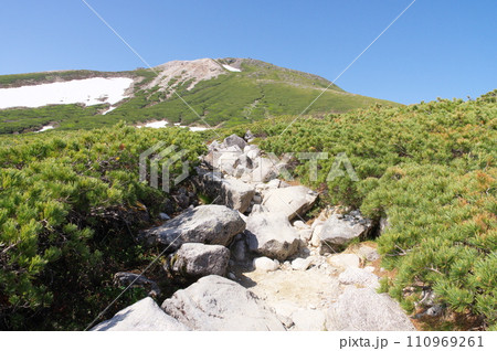 白山室堂への登山道　五葉坂 110969261