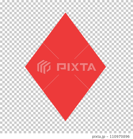 Color style icon representing playing cards, diamonds 110970896