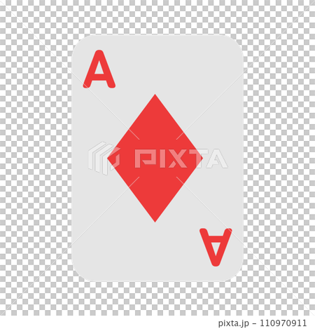 Color style icons representing playing cards, aces and diamonds 110970911