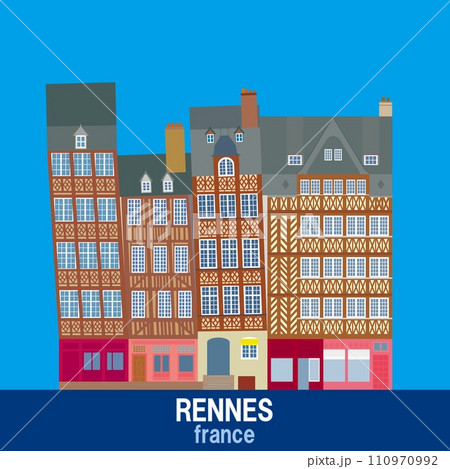 レンヌ　rennes　ブルターニュ　bretagne　フランス　france 110970992