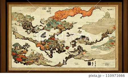 古い地図 古い地図 110971666