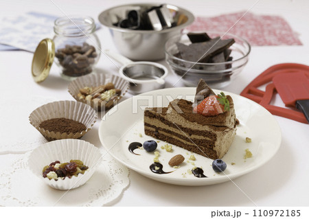 チョコレートケーキ バレンタインデー 手作り クッキング チョコレートケーキ バレンタインデー 手作り クッキング 110972185
