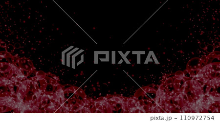赤 キラキラ ホラー 不気味 背景 バナー 110972754