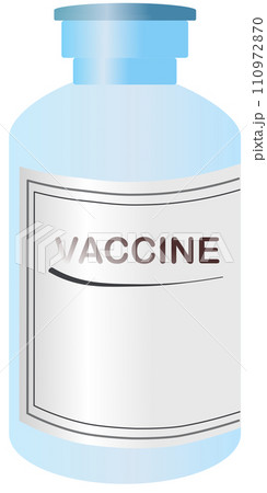 illustration of medical vaccine vial illustration of medical vaccine vial 110972870