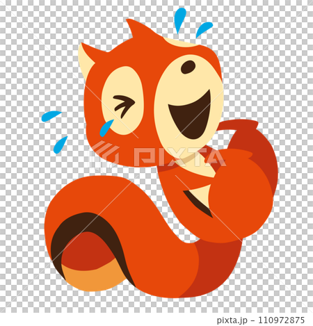 Hand-drawn cute squirrel character 9 (lol pose) Hand-drawn cute squirrel character 9 (lol pose) 110972875