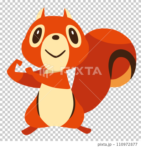 Hand-drawn cute squirrel character 11 (leave it to the pose) Hand-drawn cute squirrel character 11 (leave it to the pose) 110972877