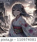 廃墟と少女 110974081