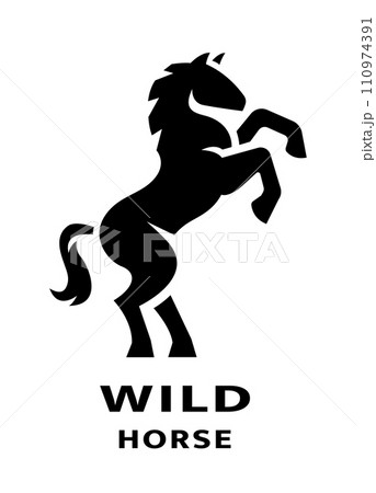 Wild horse logo. Wild horse logo. 110974391