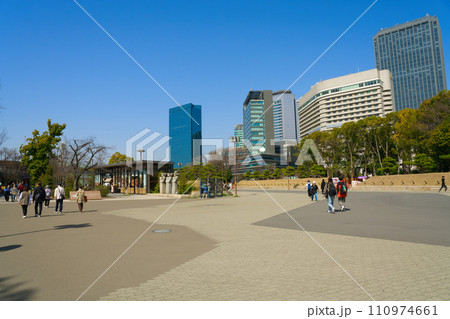 【大阪府】3月・大阪城公園周辺の繫華街 【大阪府】3月・大阪城公園周辺の繫華街 110974661