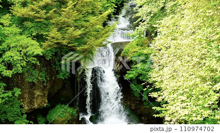 栃木県日光市の竜頭ノ滝 栃木県日光市の竜頭ノ滝 110974702