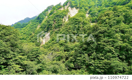 栃木県日光市の華厳ノ滝の反対側の渓谷 栃木県日光市の華厳ノ滝の反対側の渓谷 110974722