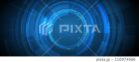 Abstract data background. Futuristic technology style. Elegant digital  background for business cyber presentations. 110974986