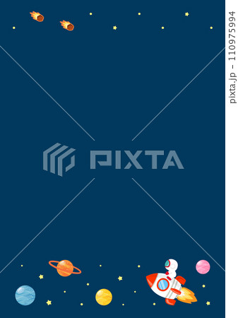 宇宙のフレーム、ロケットに乗った宇宙飛行士01 宇宙のフレーム、ロケットに乗った宇宙飛行士01 110975994