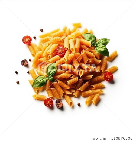 pasta isolated on white background. Italian Cuisine. pasta isolated on white background. Italian Cuisine. 110976306