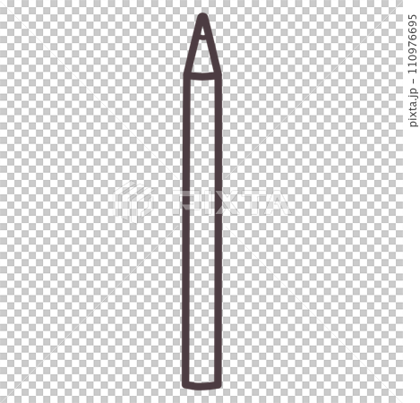 Simple deformed hand-drawn pencil line drawing 110976695