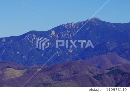 茅ヶ岳山頂からの金峰山 110978110