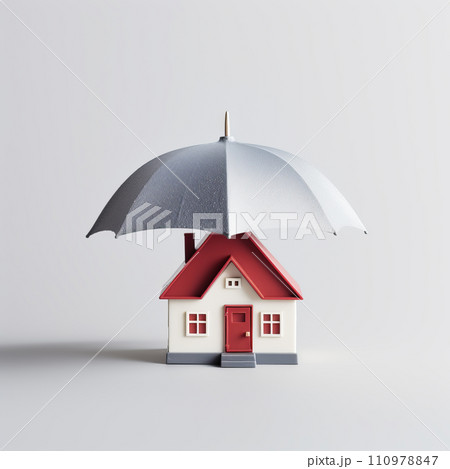 House under the umbrella protection, insurance and Real estate concept House under the umbrella protection, insurance and Real estate concept 110978847