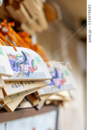 京都市右京区嵯峨小倉山田淵山町の御髪神社(髪の神様) 絵馬 京都市右京区嵯峨小倉山田淵山町の御髪神社(髪の神様) 絵馬 110979685