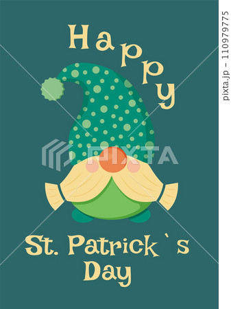 St Patrick Day Gnome, Green Card St Patrick Day Gnome, Green Card 110979775