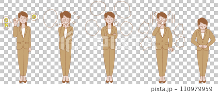 Set of women in suits 2 Set of women in suits 2 110979959