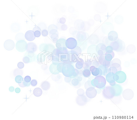 blue flare special light effect Sparkles pastel watercolor Sparkling magic dust bubble particles for christmas birthday party baby shower new year decor 110980114