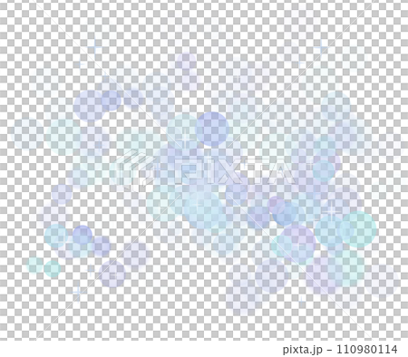 blue flare special light effect Sparkles pastel watercolor Sparkling magic dust bubble particles for christmas birthday party baby shower new year decor 110980114