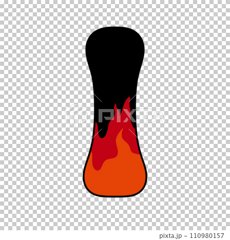 Fire alphabet Burning letters Fire alphabet Burning letters 110980157