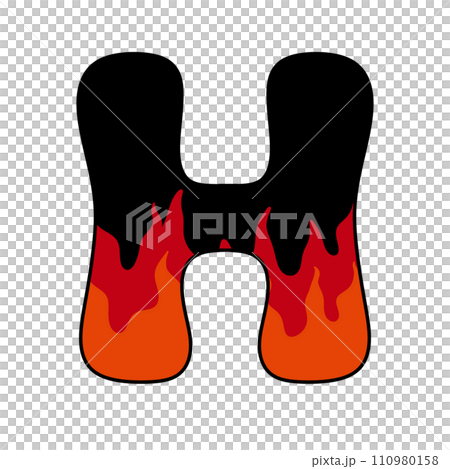 Fire alphabet Burning letters Fire alphabet Burning letters 110980158