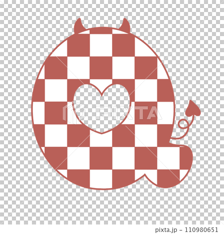 letter devil horn demon evil typeface alphabet checkered horror typography y2k monster groovy retro pink halloween and valentine 110980651