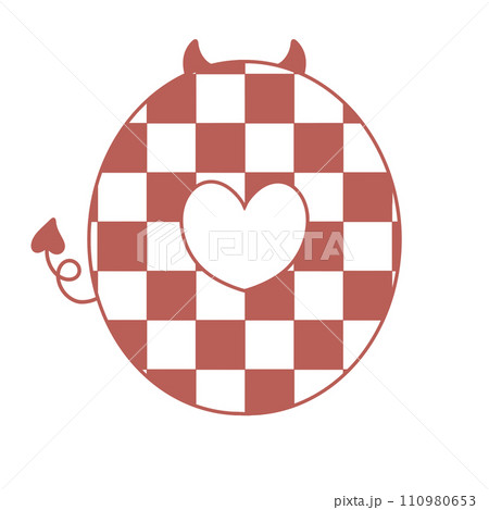 letter devil horn demon evil typeface alphabet checkered horror typography y2k monster groovy retro pink halloween and valentine 110980653