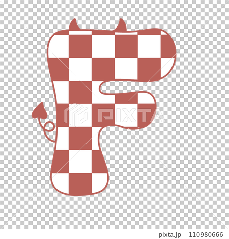 letter devil horn demon evil typeface alphabet checkered horror typography y2k monster groovy retro pink halloween and valentine 110980666