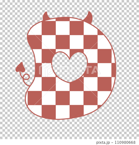 letter devil horn demon evil typeface alphabet checkered horror typography y2k monster groovy retro pink halloween and valentine 110980668
