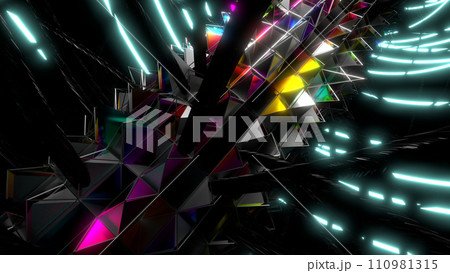 VJ ディスコ パーティ 塔 カラフル CG [別Verあり] 110981315