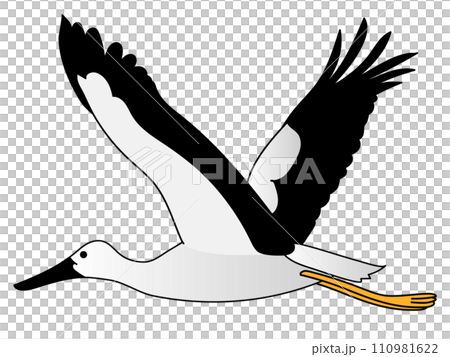 鸛在天上飛翔 110981622