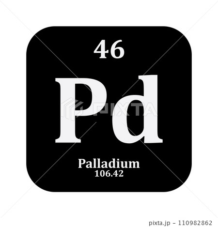 Palladium chemistry icon 110982862