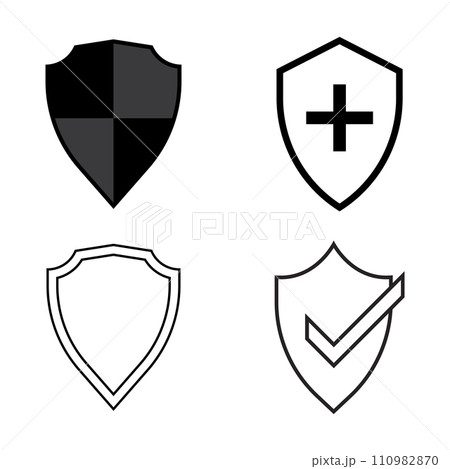 Shield vector icon 110982870