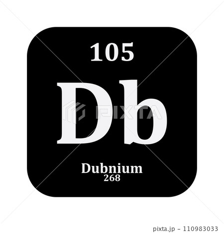 Dubnium chemistry icon 110983033