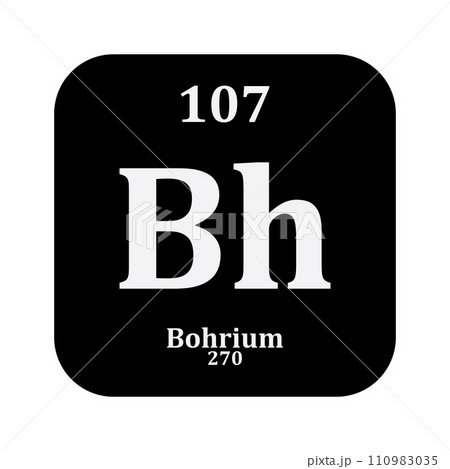Bohrium chemistry icon 110983035
