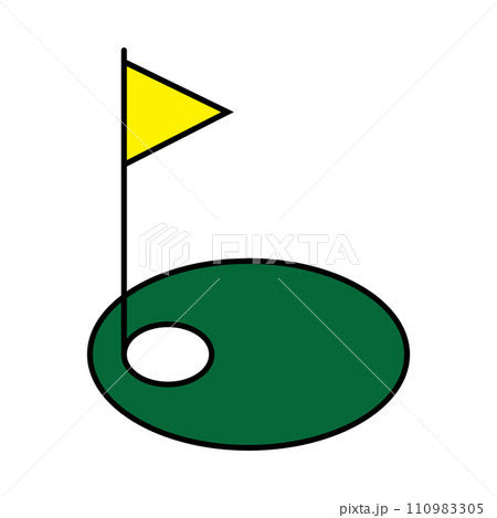 golf hole icon vector golf hole icon vector 110983305