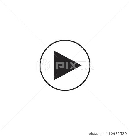 play button vector icon 110983520