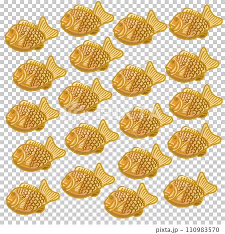 Taiyaki motif wallpaper Taiyaki motif wallpaper 110983570