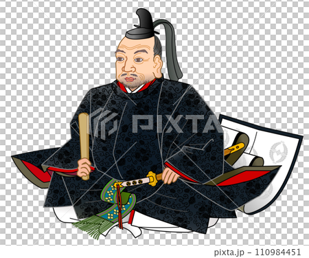 Illustration of Tokugawa Ieyasu Illustration of Tokugawa Ieyasu 110984451