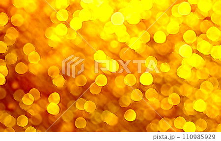 Orange bokeh background perfect for Party, Anniversary, Birthdays, Holiday, Free space for text 110985929