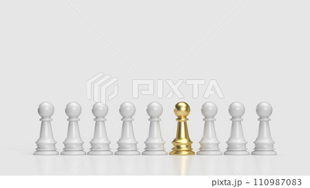 The chess for hr or human resources concept 3d rendering. The chess for hr or human resources concept 3d rendering. 110987083