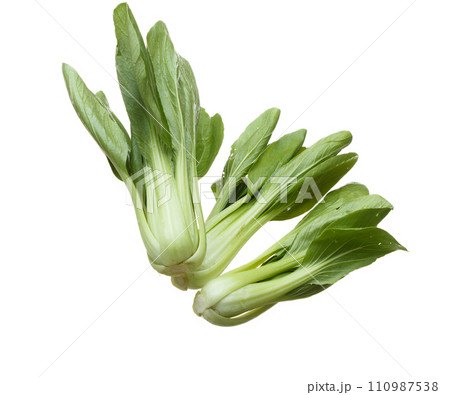 Kale fly in mid air, green fresh vegetable chinese kale falling. Organic fresh vegetable with eaten leaf of chinese kale, heap close up texture. White background isolated freeze motion Kale fly in mid air, green fresh vegetable chinese kale falling. Organic fresh vegetable with eaten leaf of chinese kale, heap close up texture. White background isolated freeze motion 110987538