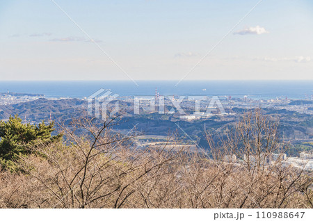 福島　湯の岳から望む景色（いわき市） 110988647