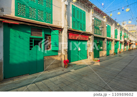 マカオの街並み 福隆新街 マカオの街並み 福隆新街 110989602